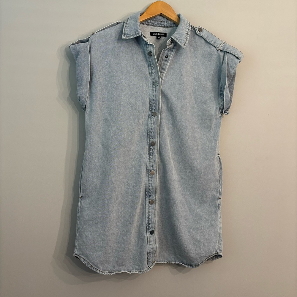 Steve Madden Ilara Denim Shirt Dress